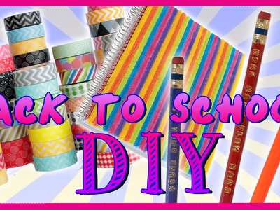 Back To School DIY ~ Make Your Own School Supplies!