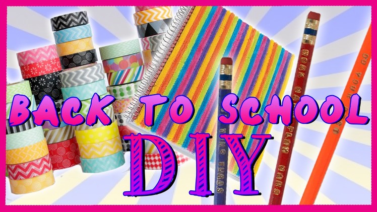 Back To School DIY ~ Make Your Own School Supplies!
