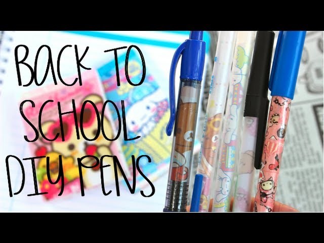 Back To School DIY: Pens dull to KAWAII! (+ Giveaway!)