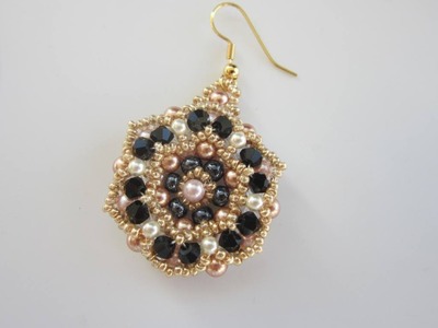 Beaded Earrings with round beads