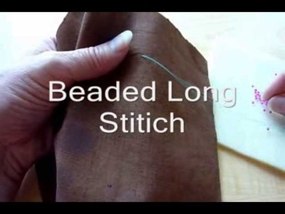 Beading Lesson: Beads Laying Flat on Fabric