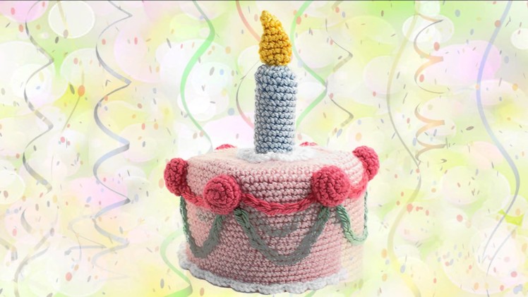 Birthday Cake ~ Amigurumi Crocheted Toilet Paper Cover