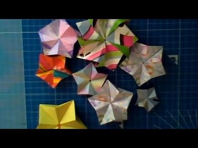 Como dobrar: Origami Estrela Modular Part 1of 2 [Portuguese]