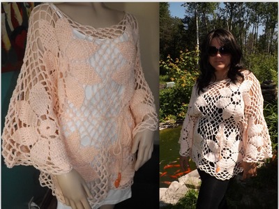 Crochet Cardigan o Blusa, Abrigo de Verano  Parte 1 de 2