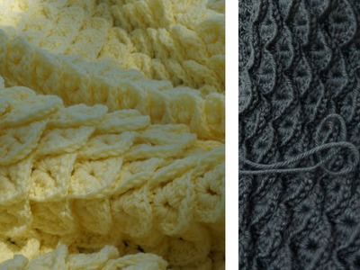 Crochet crocodile stitch
