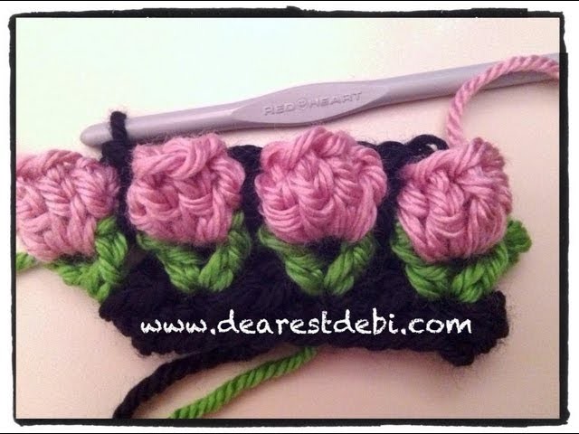 Crochet Flower Bud Headband - Row 6 Help