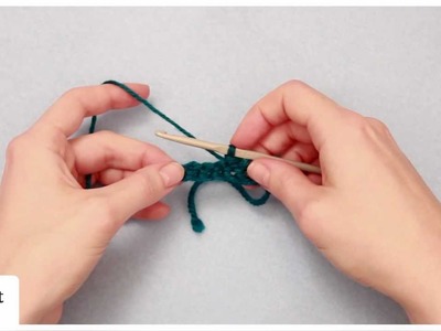Crochet Stitch Guide: Slip Stitch (sl st)