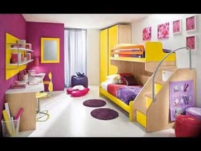 DIY girls shared bedroom design decorating ideas