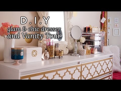 DIY Glam & Chic Dresser + Vanity Tour | Charmaine Dulak