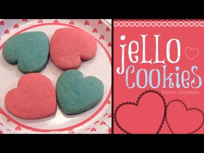 DIY Jello Cookies - Heart Shaped for Valentine's Day - Baking Tutorial