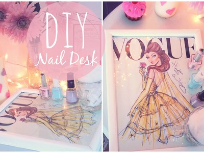 ♥ DIY Nail Desk- Easy & Inexpensive | TheClassyItGirl ♥