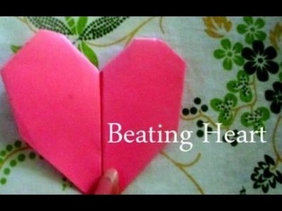 DIY Paper Crafts :: How to make an origami BEATING HEART - Innovative art