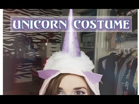Diy~ Unicorn Halloween Costume & Makeup Look!!