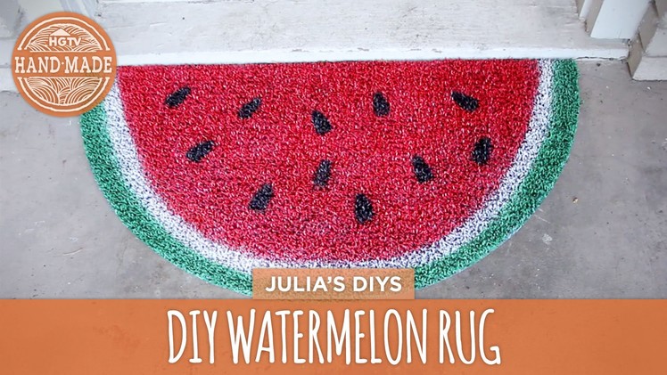 DIY Watermelon Rug - HGTV Handmade