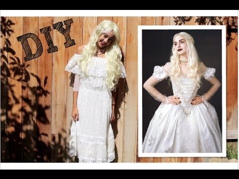 Diy White Queen Alice In Wonderland Costume Makeup Howtobyjordan