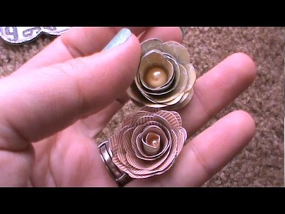 Dollar Tree Craft Project Paper Flowers and a layout!