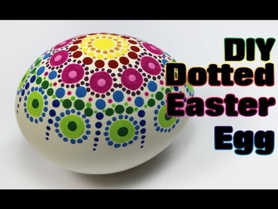 Dotted Rainbow Easter Egg Tutorial #1 | Easter Eggs DIY & Crafts
