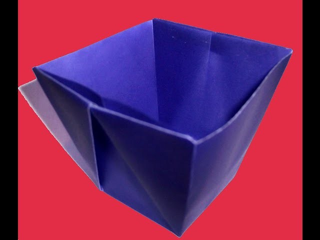 Drinking Cup using Origami paper - How to make an Origami Drinking Cup