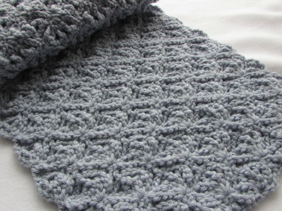 EASY crochet pretty lace scarf tutorial - part 2