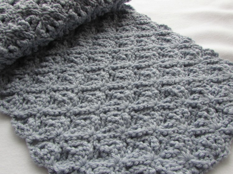 EASY crochet pretty lace scarf tutorial - part 2