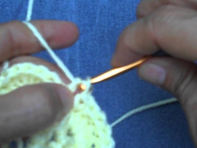 How to crochet a pentagon