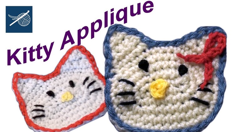 How to Crochet Hello Kitty Applique Left Hand Crochet Geek
