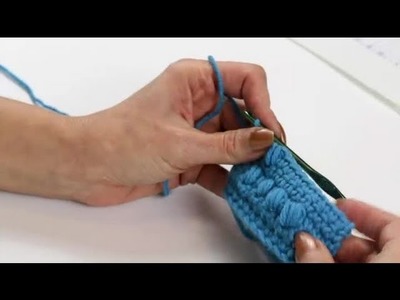 How to Crochet Letters on a Scarf Using the Puff Stitch : Crochet Stitches