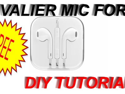 How to Get Your Own Lavalier Mic For FREE! DIY Tutorial