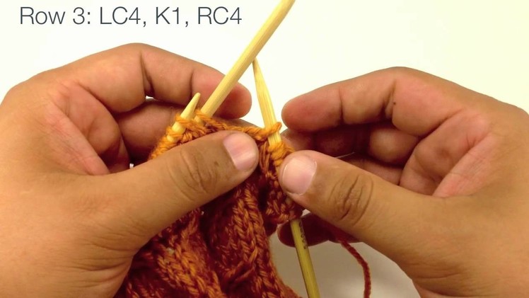 How to Knit the Fishtail Cable Stitch (English Style)