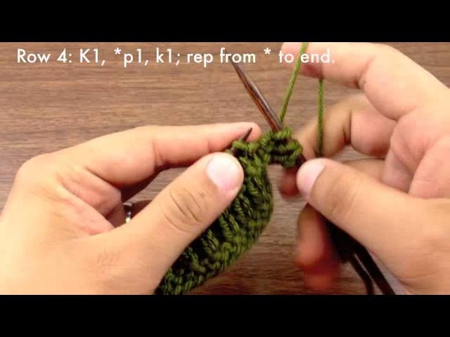 How to Knit the Ridged Rib Stitch (English Style)