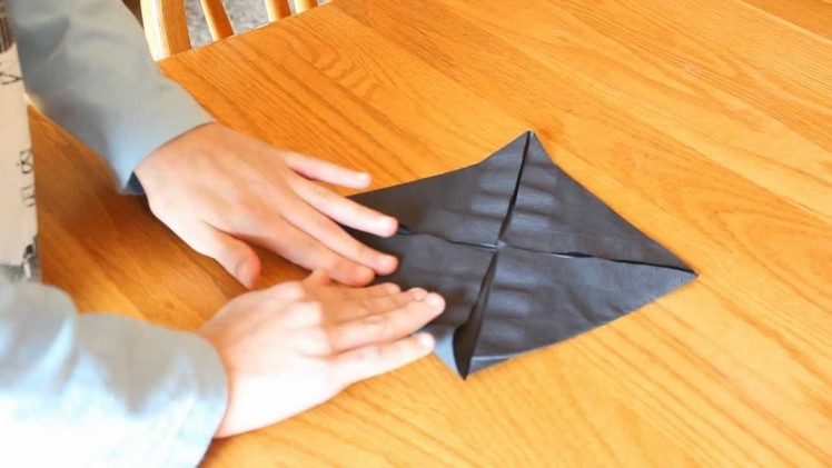 How To make An Origami Napkin Flower