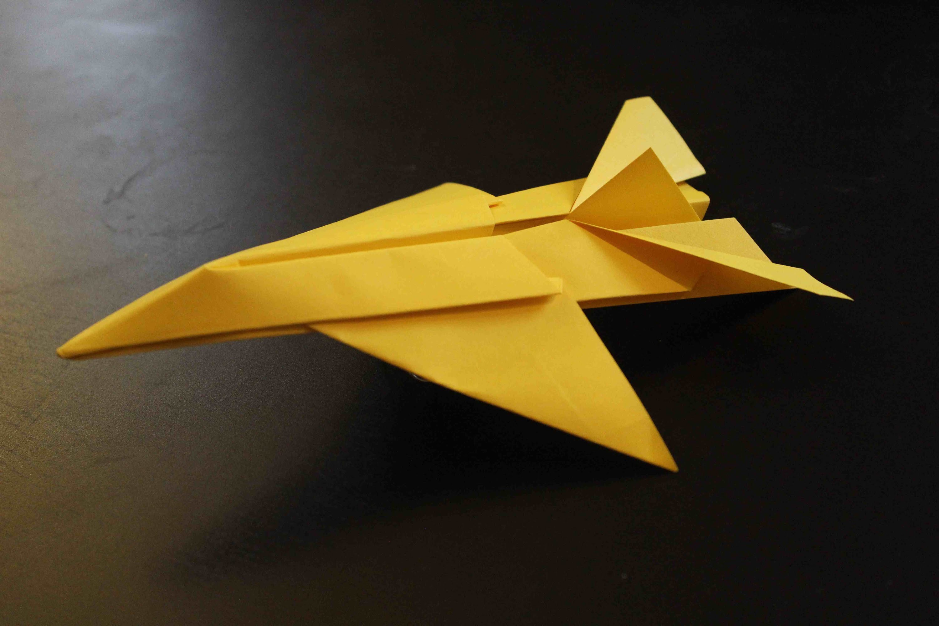 How to make an Origami Paper Plane: Jet Fighter tutorial
