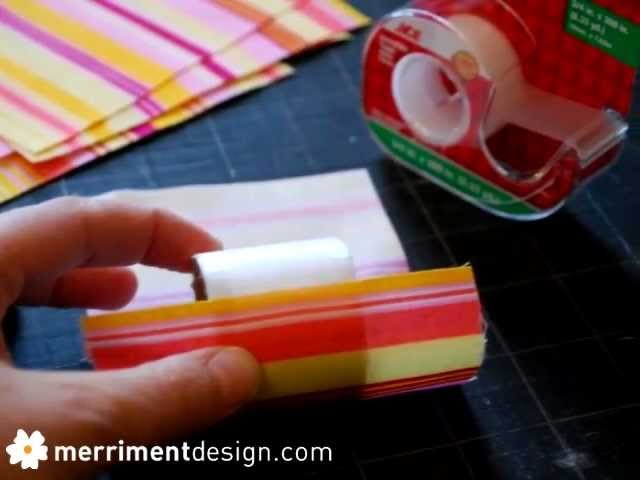 How to make fabric napkin rings from cardboard Saran Wrap tubes recycled craft idea