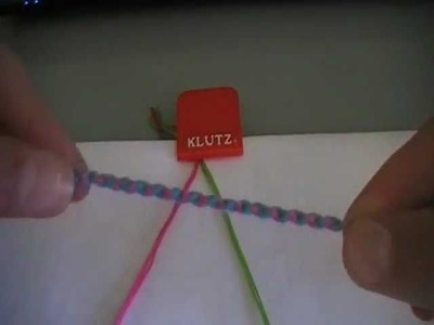 How to make friendship bracelets double chain knot