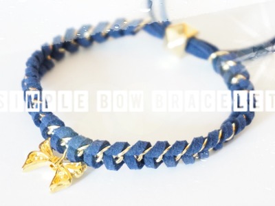 {How to} Simple Bow Bracelet