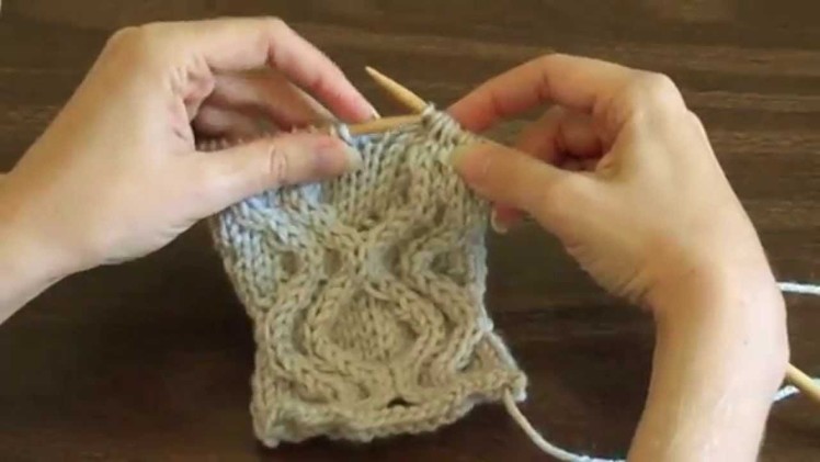 Knit cables without a cable needle