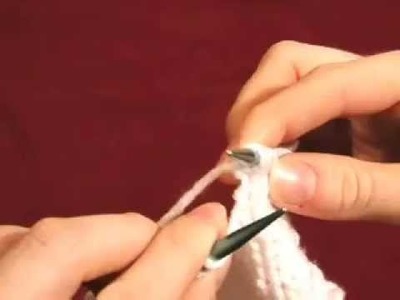 Knitting Increase: Make 1 Away (M1A)  aka Make One Continental Method