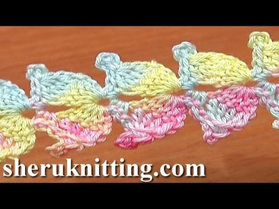 Lace Cord Crochet Step by Step Tutorial 10 Double Crochet Decrease Stitch