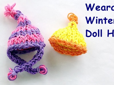 Loom Bands Winter Hat Charm Tutorial - How to make on the Rainbow Loom