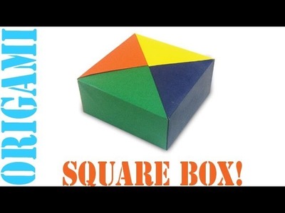 Origami Daily - 028: Basic Square Box With Lid (Modular) - TCGames [HD]