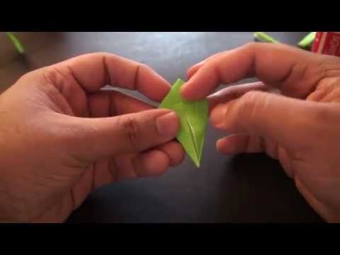 Origami Daily - 190: Rose Stem & Leaf (Valentine's Day) - TCGames [HD]