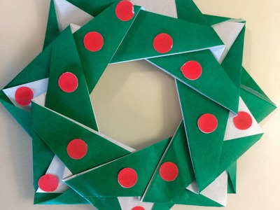 Origami for Beginners - Holiday Wreath