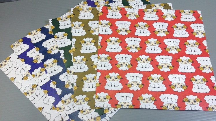 Print Your Own New Year Sheep Origami Paper