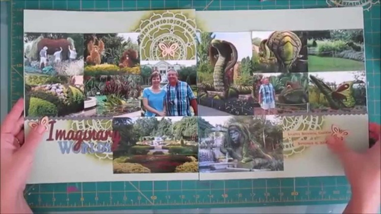 Scrapbook Process 2 Page Layout with 12 photos