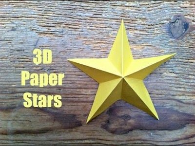 Simple 3D Paper Stars