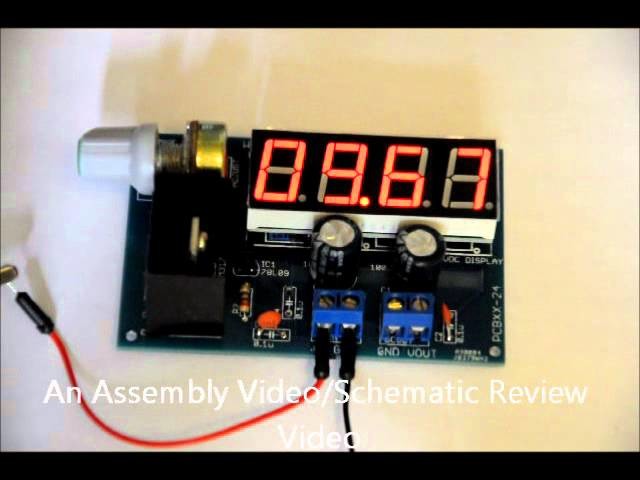 The LM317 Variable DC-DC power supply DIY kit + Voltage Display