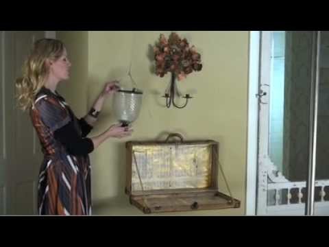 Tracy Porter Decorating DIY: Crafting a vintage suitcase into a charming SHELF!!