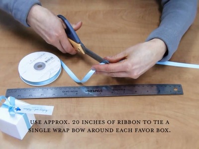 Weddingstar - How to Tie a Single Ribbon Wrap Bow