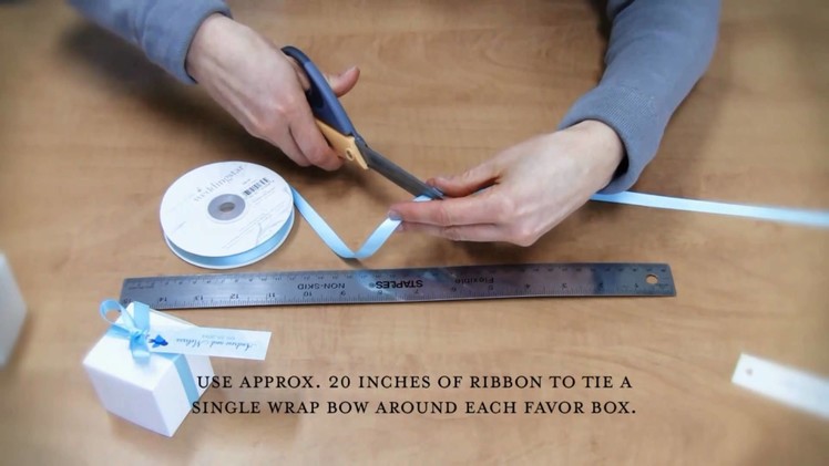 Weddingstar - How to Tie a Single Ribbon Wrap Bow