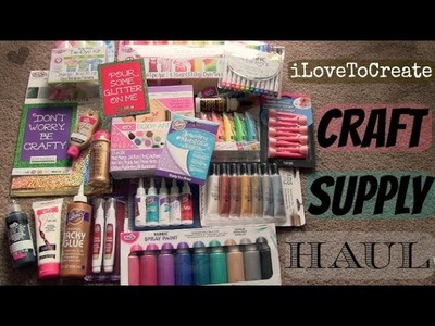 CRAFT SUPPLY HAUL - Tie Dye, Fabric Paint, Glue & More! from iLoveToCreate